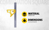 STANLEY 2-46-028 Combination Die Cast Square, 300mm/ 12'' Stanley