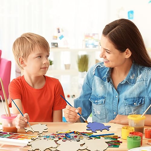 Monster Wind Chime Craft Kit for Kids - DIY Wooden Arts & Crafts Activity Fennoral