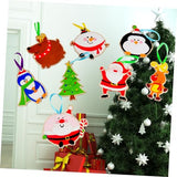 NOLITOY 8pcs Accessories for Craft Supplies Christmas DIY Accessories DIY Wood Craft Kits Bamboo Decorations Child NOLITOY