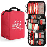 Pasenhome First Aid Kits, Trauma First Aid Kit, Premium Emergency Kits, First Aid Bag with Labelled Compartments for Home, Office, Car, Outdoor, Pasenhome