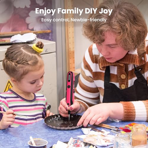 HARDELL Mini Cordless Rotary Tool, 5-Speed Rotary Tool Kit with 86 Accessories, 4V Power Rotary Tool for Cutting, Engraving, Sanding, Drilling, HARDELL