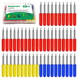 50PCS Replacement Blades Compatible with Cricut Explore Air 2/Air 3/Maker/Maker 3/Expression, 10PCS Fine Point Blades, 10PCS Deep Point Blade and Aleybloodes