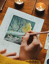 Nicpro Detail Paint Brushes 5 PCS Extra Fine Tip 000 Professional Miniature Painting Artist Set Round 3/0 for Micro Watercolor Oil Acrylic Craft Nicpro