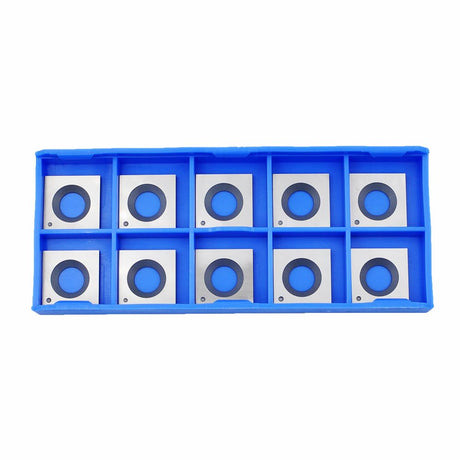 CDBP 14.3mm Square Carbide Inserts Cutters Knives with 2 Cutting Edge 14.3×14.3×2.0mm-50° for King Canada/Rikon/Cutech/Craftex/Magnum/WEN Spiral CDBP