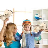 Haconba 24 Pack DIY Wood Planes Wooden Airplane Toys Unfinished Wood Glider Plane Model to Paint for Birthday Family School Craft Projects Haconba