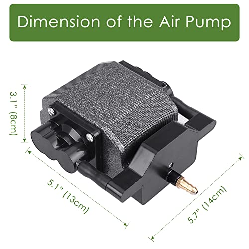 AquaMiracle Laser Air Assist Pump 30L/min (475GPH) 0.03MPa 16W Air Assist for Laser Cutter and Engraver, Remove Smoke and Dust, Protect Laser Lens, - WoodArtSupply