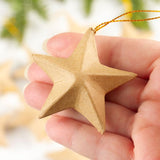 Factory Direct Craft Package of 12 Unfinished Dimensional Star Ornamets for Creating and Decorating Factory Direct Craft