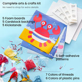 Arteza Kids String Art Kit, Set of 5 Sea Animal Designs, Plastic Pushpins, Art Supplies for Kids Craft Projects and Free Time Activities Arteza Kids