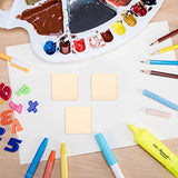 Sewroro 10pcs Square Wood Chips Blank Wood Slices Ornament Crafts Wooden Blank Tiles Square Wooden Cutouts Wooden Embellishment Squares Cutout Sewroro