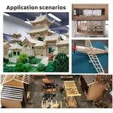 MUXGOA 20 Pcs Wood Sheets,Unfinished Balsa Wood Sheets for Crafts DIY Wood Sheets Thin Wood Sheets for Wooden DIY Ornaments,Scrabble Tiles,House MUXGOA