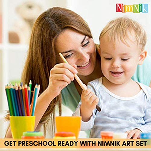 NIMNIK Art Case for Kids 9-12 - 150 pcs Art Kits Sets | Art Supplies Coloring Set for Ages 3-6 Artist Drawing Kits for Girls Boys School Projects NIMNIK