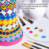 82 Pack Acrylic Paint Set, Shuttle Art 66 Colors Acrylic Paint with 10 Brushes, 22ml/0.74oz Tubes, Vibrant Colors, Artist Painting Supplies for Kids, Shuttle Art