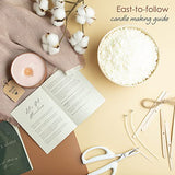 Hearth & Harbor Natural Soy Candle Making Kit for Adults, DIY Candle Making Kit for Kids with Dried Flowers for Candle Making, 50 Piece Make Your Own Hearth & Harbor