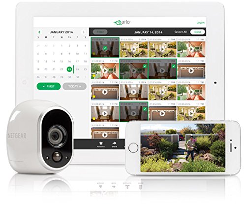 Arlo - Wireless Home Security | Night vision, Indoor/Outdoor, HD Video, Wall Mount | Includes Cloud Storage & Required Base Station | 1-Camera System