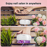Sazzi Led Uv Nail Lamp UV Light for Resin, 24W, Industry Featured Low Heat Function, Cures 5 Fingernails or toenails at The Same time, Compatible Sazzi