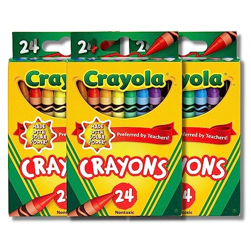 Classic Color Pack Crayons (24/Box) [Set of 3] - WoodArtSupply