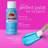 Apple Barrel Art Lessons Paint and Brush Set, 34 pc Kit Including 23 2 fl oz Apple Barrel Acrylic Paint Colors, 1 2 fl oz bottle of Mod Podge Matte, Apple Barrel