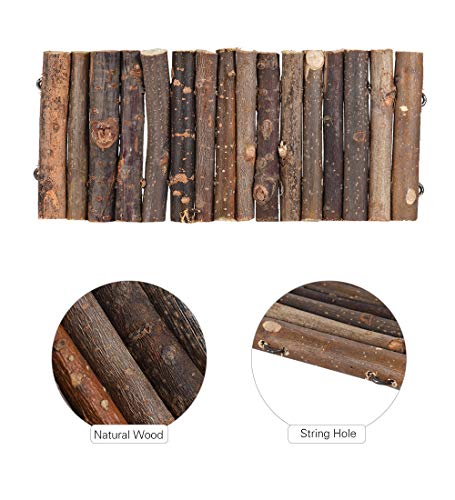 PINVNBY Guinea Pig Wooden Ladder Bridge Rabbits Hideout, House, Tunnel, Rodents Chew Toys for Bunny, Chinchillas, Hedgehogs, Ferrets, Rat and Small PINVNBY