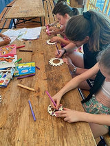 Wooden Gear Set up to 5.9" Unfinished Crafts & Decorations Steampunk Design DIY Paint the Gears Craft Supplies WoodArtSupply