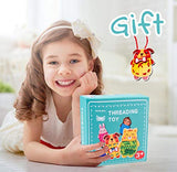 Promise Babe 5 Pack Animals Lacing Cards Wood Block Puzzle Threading Toys Montessori Toy Sewing Cards for Toddler Educational Preschool Toys… Promise Babe