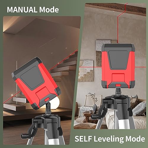 Laser Level Self-leveling Red Cross laser tool with vertical and horizontal lines,360 degree rotation self-leveling mode&IP54 waterproof for Picture Ereoin