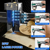 Twotrees TTS-20 Pro Laser Engraver 20W Output Laser Cutter 160W Laser Engraving Machine,98% Pre-Installed DIY Laser Cutter and Engraver CNC Laser Twotrees