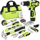 FASTPRO 175-Piece 12V Cordless Drill Set, Drill Driver and Home Tool Kit, House Repairing Tool with 12-Inch Storage Tool Bag, For DIY, Home FASTPRO