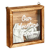 Juvale Our Adventure Fund, Vacation Shadow Box for Weddings, Honeymoon Savings Piggy Bank for Adults (7 x 7 Inches) Juvale