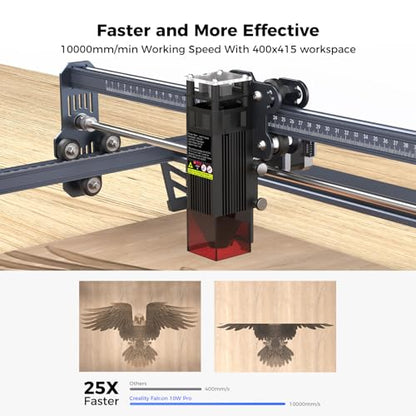 Laser Engraver 7.5W, CREALITY Falcon 72W Laser Engraving Machine, Laser Cutter Machine for DIY, Metal, Wood, Acrylic, Leather, High Accuracy & Speed,