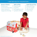 Melissa & Doug Fold and Go Wooden Barn With 7 Animal Play Figures - Farm Animals Portable Toys For Kids And Toddlers Ages 3+ Melissa & Doug