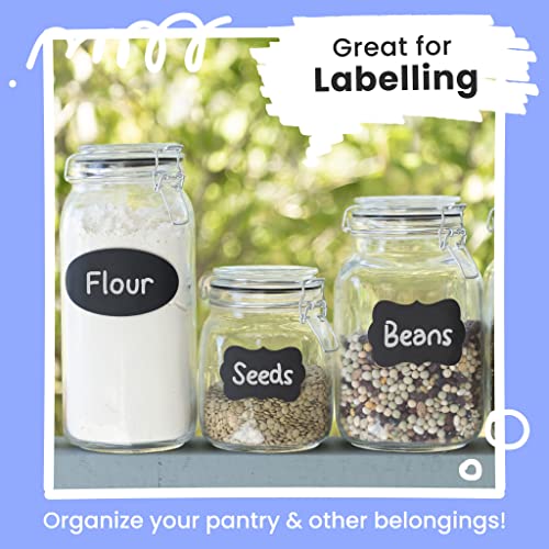 Chalkola White Chalk Markers - White Dry Erase Liquid Chalk Pens for Chalkboard, Blackboard, Window, Bistro, Car Glass, Board, Signs - Variety Pack Chalkola