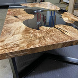 Deep Pour Epoxy Resin Liquid Glass 1.5 Gallon Kit, 2-4 inch Super Clear Flow Casting Resin Kit, High Temp Heat UV Resistant Epoxy, Bubble Free Food FGCI