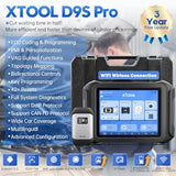 XTOOL D9S Pro Automotive Diagnostic Scan Tool, Upgraded Ver of D9Pro Scanner, 2024 Newest with Topology, ECU Coding & Programming, 42+ Resets, All XTOOL