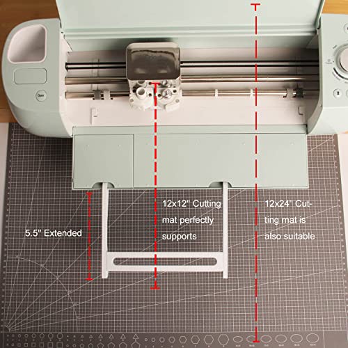 LOPASA Extension Tray for Cricut Explore 3 and Explore Air 2 Cutting Mat  Support,8'' Cricut Machine Extender Accessories Tools f