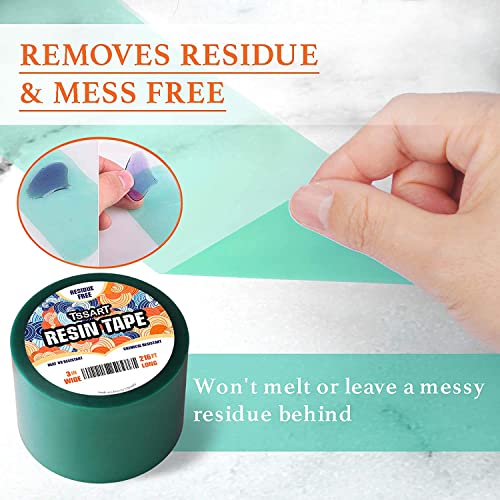 TSSART Resin Tape for Epoxy Resin Molding - Silicone Thermal Adhesive Tape, Oxidation and High Temperature Resistance Easy Peeling, Epoxy Release TSSART