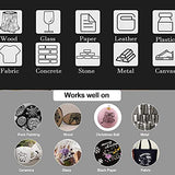 Black Paint Pens, 6 Pack 0.7mm Acrylic Black Permanent Marker ,White Paint Pens for Rock Painting, Stone,Wood, Plastic, Ceramic, Glass, Metal Canvas, EBOT