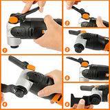 Kyoffiie 100Pcs Oscillating Saw Blades, 1-3/4" Quick Release Multi Tool Blades Kits Universal Oscillating Tool Blades Wood Plastic Multitool Blades Kyoffiie