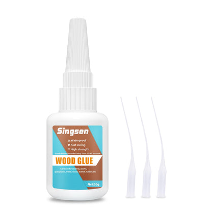 Wood Glue, 30g Wood Adhesive,Anti-Yellowing,Instant Strong Adhesive for bonding Wood, Oak,Walnut,Mahogany,Wooden Furniture, Wooden Product, Wooden - WoodArtSupply