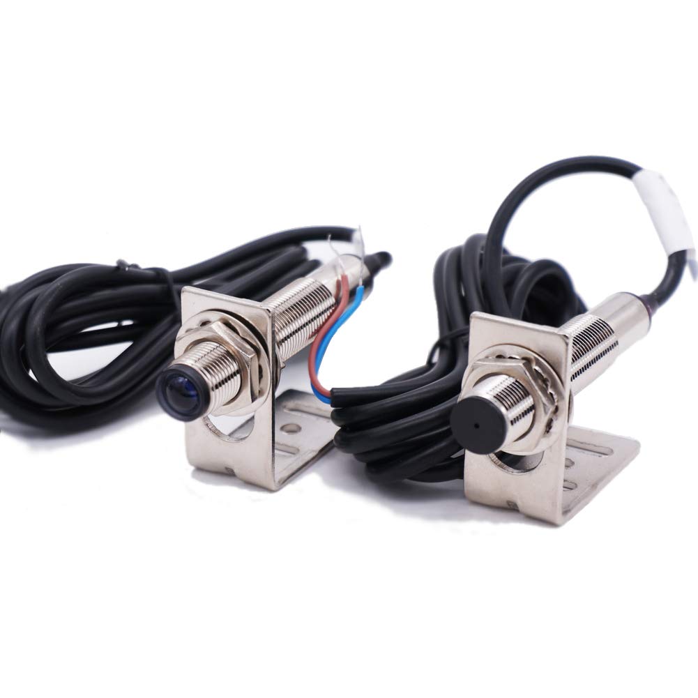 Taiss/1 Pair photoelectric Switch 0-20M Through-Beam Reflection Optical Photoelectric Beam Sensor NPN NO photoelectric Sensor Switch 6-36V Proximity - WoodArtSupply