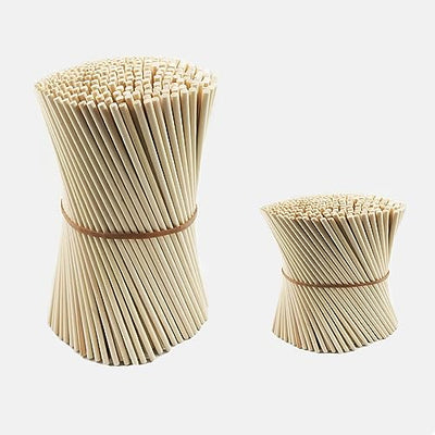 Acrux7 400Pcs Wooden Dowel Rods 1/4 x 6 Inch & 12 Inch Unfinished Dowel Rods Round Wood Sticks Natural Wood Dowels Bulk Dowels Rods for Craft DIY