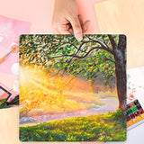 WYKOO 10 PCS Basswood Plywood, 12 x 12 Inch Craft Wood, Premium Unfinished Wood Sheets for Crafts, Hobby, Model Making, Wood Burning and Laser WYKOO