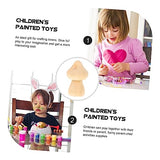 COHEALI 30 Pcs DIY Wooden Ornaments Peg Doll Family Wooden People Unpainted Wooden Figurines Peg Doll Wood Bodies Unfinished Wooden Pegs Nativity COHEALI