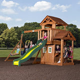 Backyard Discovery Tanglewood All Cedar Wood Playset Swing Set Backyard Discovery