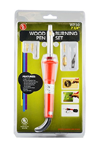 SE Wood Burning Pen - Creative Tool - Interchangeable Tips - Metal Soldering Pen Stand - WP30 - WoodArtSupply