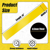 Zero Gap Woodworking Tape for More Accurate Cuts On Miter Saw Table Saw PVC Self Adhesive Strips for Positioning Wood Cutting, 2 x 14 Inch, Yellow Fabbay