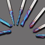 HQMaster CNC Router Bits 1/4 Inch Shank Carving Bit Set for Wood Detail Profile V Groove Engraving Solid Carbide CNC Router Bit Collection HQMaster