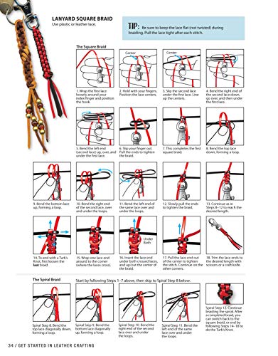 Get Started in Leather Crafting: Step-by-Step Techniques and Tips for Crafting Success (Design Originals) Beginner-Friendly Projects, Basics of Design Originals