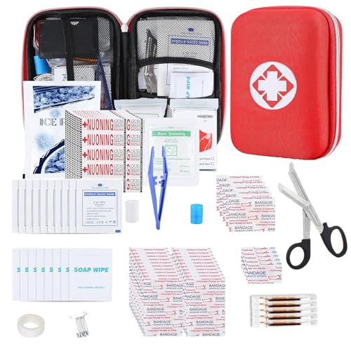 276PCS First Aid Kit Home Car Camping Hiking Emergency Supplies Small Compact Lovely Bag for School Outdoor, Basic Outdoor Essentials Survival Kit - WoodArtSupply