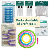 MAHITOI 4 Ultra-fine Tip Applicator Bottles 20ml Clear, for storing & applying craft supplies & mediums like glitter, glue, paint, stains, inks - MAHITOI