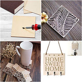 Blisstime 50PCS 4x4 Inch Wood Squares Unfinished Square Wood Pieces for Crafts,Painting, Writing, DIY Supplies, Engraving and Carving, Home Blisstime